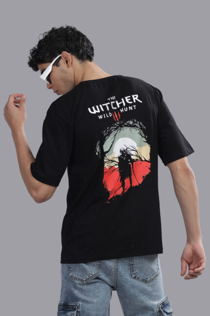 printed Black t shirt